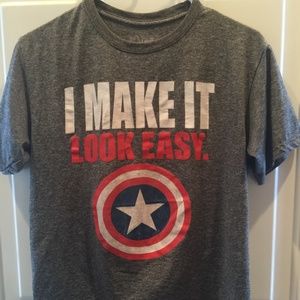 Marvel Captain AMerica T-Shirt Boy's Size Large